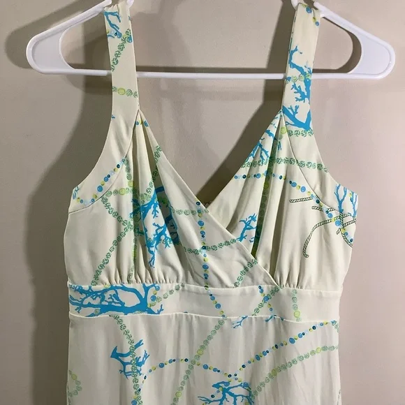 J. McLaughlin Women’s Coral Reef Print Catalina Slip Summer Dress - Picture 3 of 7